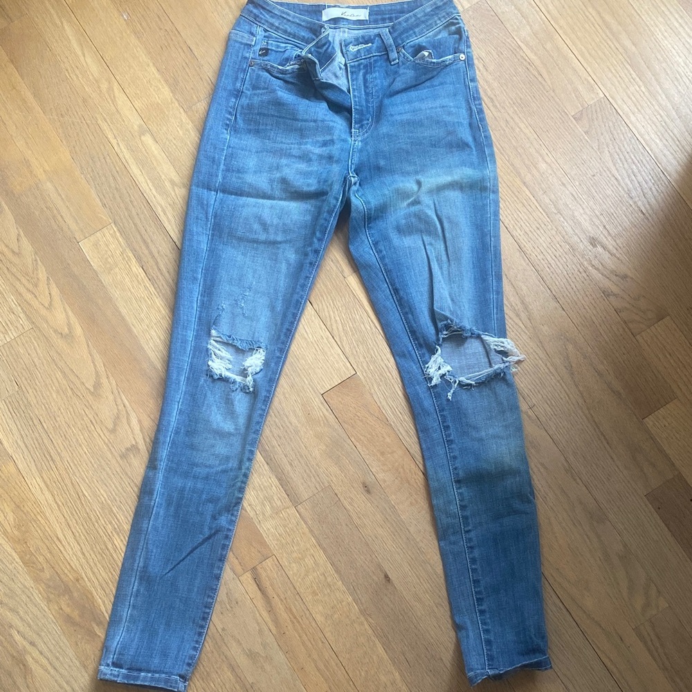 KanCan Light Blue Distressed Skinny Jeans